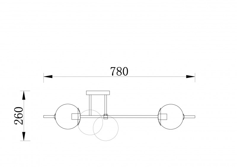 Накладная люстра Freya FR5205PL-06BS