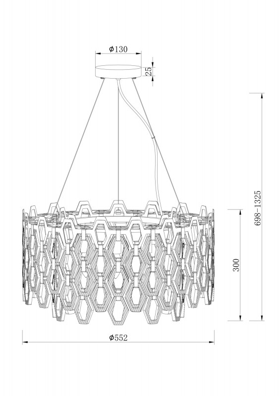 Подвесная люстра Maytoni MOD490PL-09G
