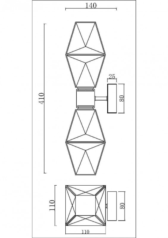 Бра Maytoni MOD325WL-02G